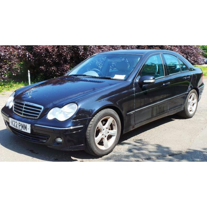 2005 55 MERCEDES C220 CDI AVANTGARDE SE BLACK MOT 05/17(CHEAPER PART WELCOME)