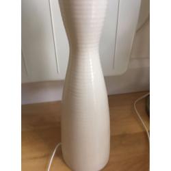 Cream Bedroom Lamp Base without Shade