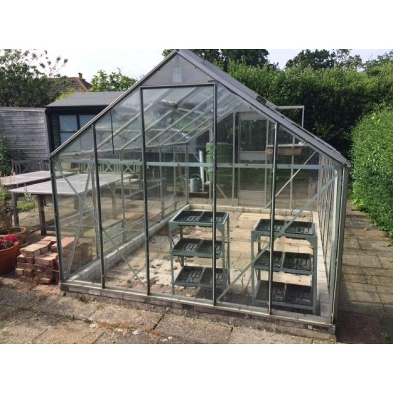 Aluminium Greenhouse 2.5m x 3.75m.