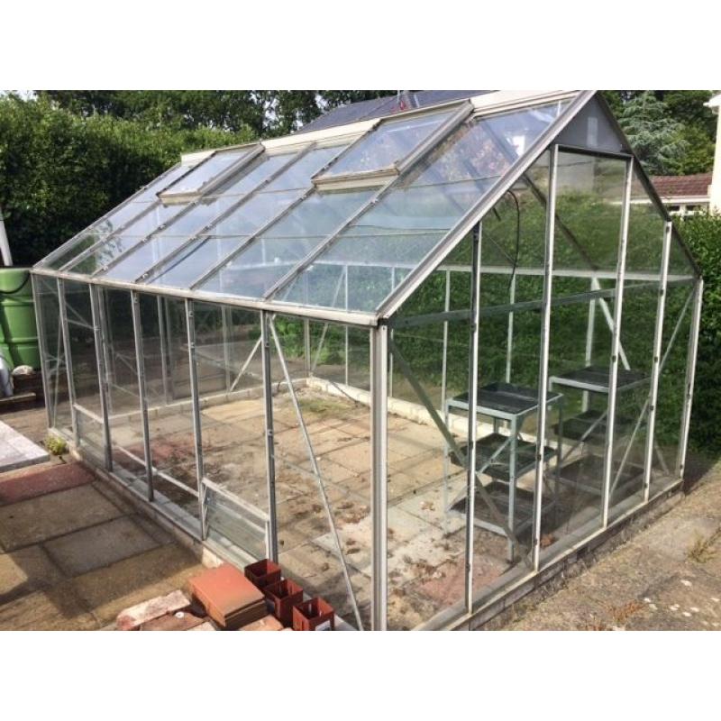 Aluminium Greenhouse 2.5m x 3.75m.