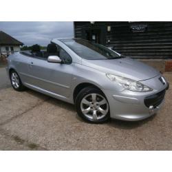 0707 PEUGEOT 307 CC 2.0 S 16v 140 BHP AUTOMATIC CONVERTABLE POWER ROOF, NEW MOT