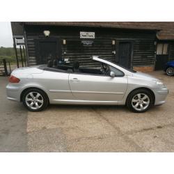 0707 PEUGEOT 307 CC 2.0 S 16v 140 BHP AUTOMATIC CONVERTABLE POWER ROOF, NEW MOT