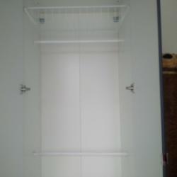 Ikea PAX double wardrobe with mirror doors in excellent condition. Can deliver free