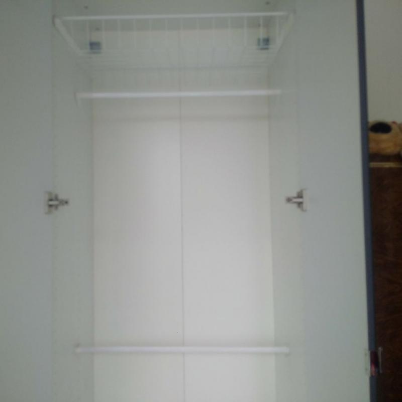 Ikea PAX double wardrobe with mirror doors in excellent condition. Can deliver free