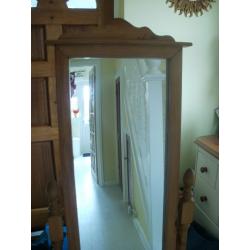 Pine Mirror Free Standing