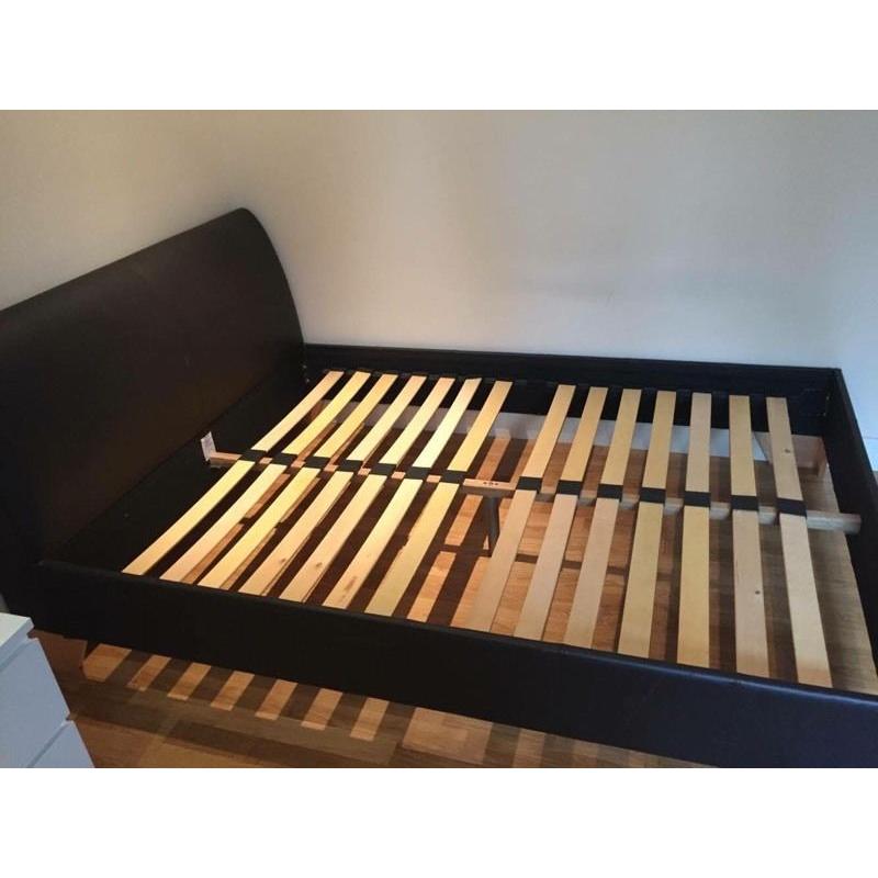 Faux Leather Double Bed Frame