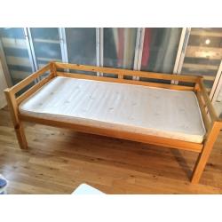 Single bed with mattress