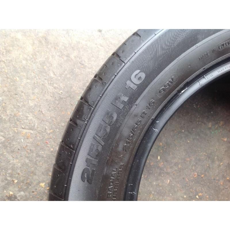 Touch stone tyres 215/55/16 / 205/55/16/ part worn tyres