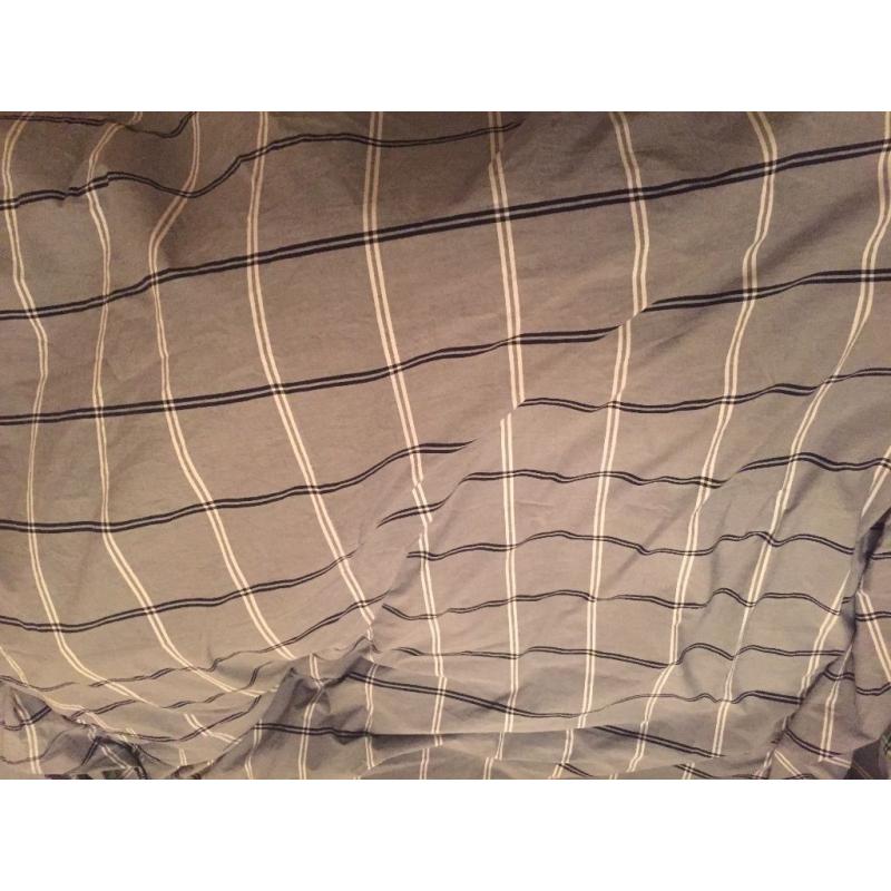 Duvet Cover for double Bed Black and Grey