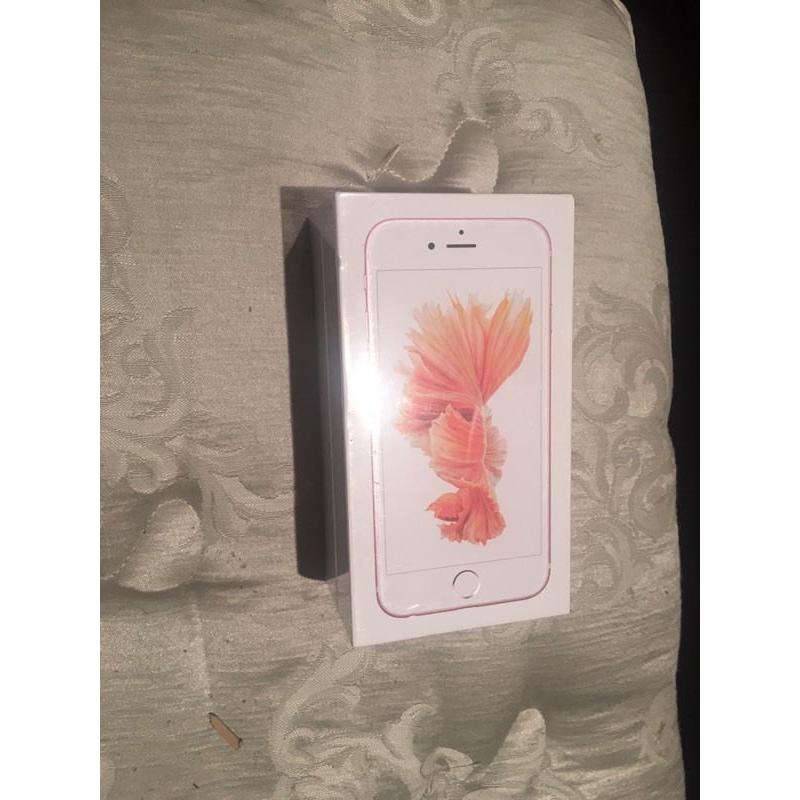 Brand new iPhone 6s rose gold 64gb unlocked