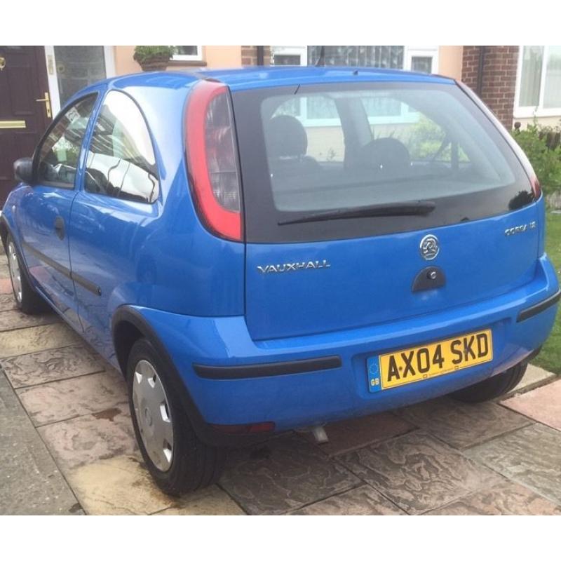 2004 " VAUXHALL CORSA 1.2 life 16v BLUE 3 DOOR