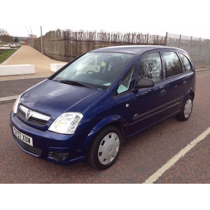 (57) Vauxhall Meriva 1.6 , mot - June 2017 , only 68,000 miles , service history , astra , focus ..