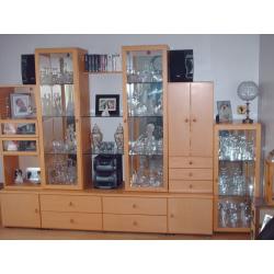 Beech Effect Wall Unit