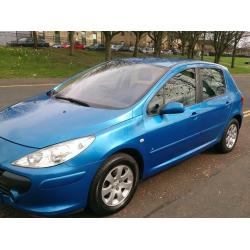 **STUNNING** PEUGEOT 307 LX 1.4CC (06 PLATE) 5 DRS HATCHBACK IN EXCELLENT CONDITION.