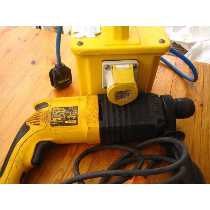 Dewalt 110 volt drill and transformer