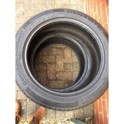 Continental tyres X 2 used