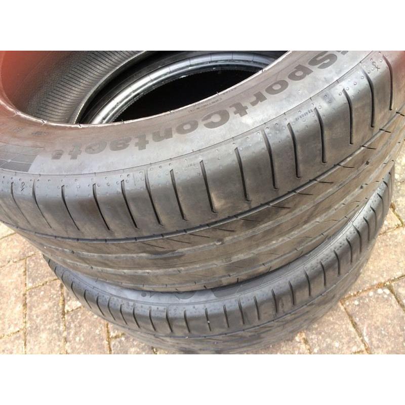 Continental tyres X 2 used