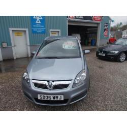 2006 06 VAUXHALL ZAFIRA 1.6 ACTIVE 16V 5D 100 BHP