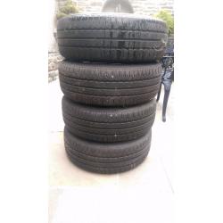 4 VW alloys 195/65 R15 goodyear eagles and part worn tyres 200 ono