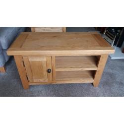 Solid Oak TV Unit