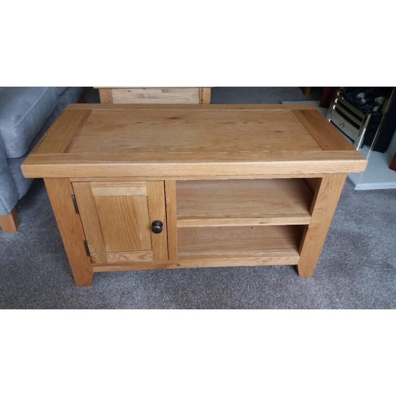 Solid Oak TV Unit