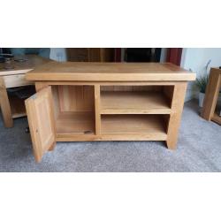 Solid Oak TV Unit