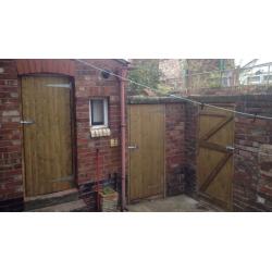 Solid timber gates made to measure side gate, back gate, garden gate Liverpool