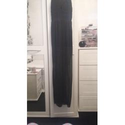 size 12 black miss selfridge maxi body con dress