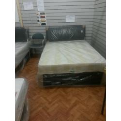 NEW DOUBLE DIVAN BED WITH MATTRESS