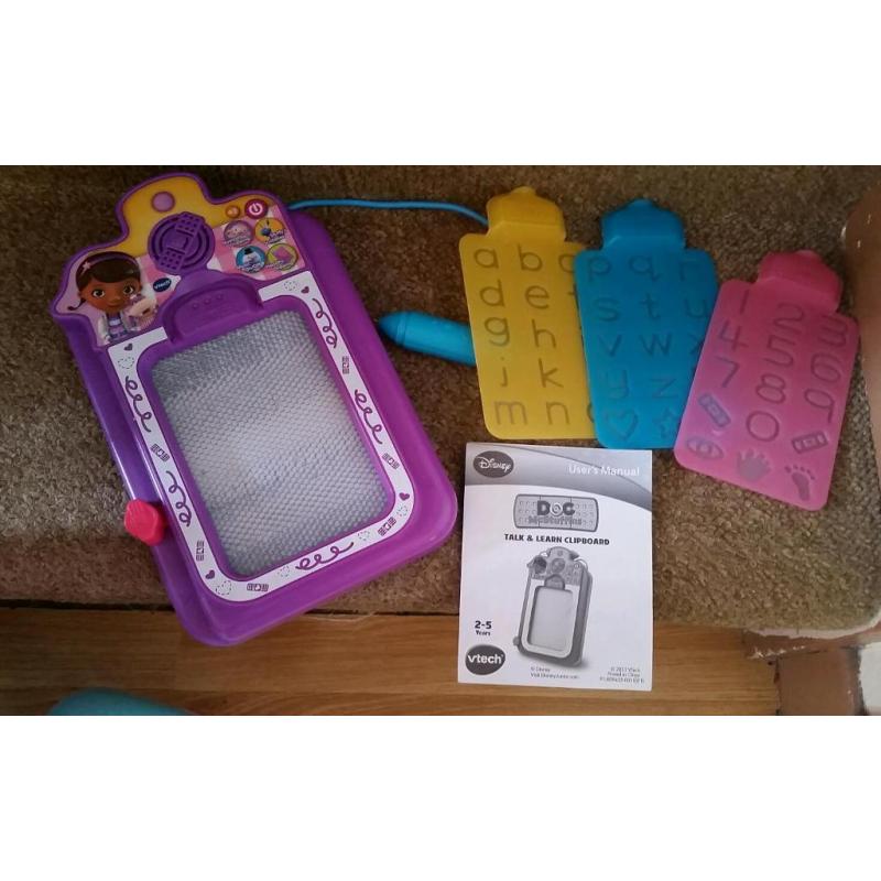 Disney Doc McStuffins Vtech Talk & Learn Clipboard - never been used