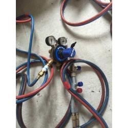 Oxyacetylene torch hoses and gauges