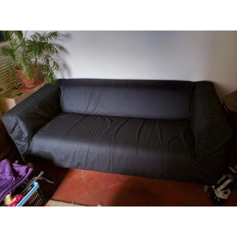 Two IKEA sofas for sale great condition removable black covers