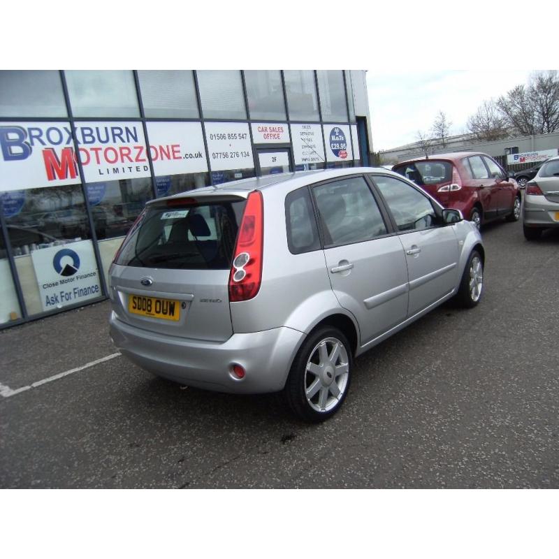 2008 08 FORD FIESTA 1.2 ZETEC BLUE 5d 75 BHP MOT MAY 2017 **** GUARANTEED FINANCE ****