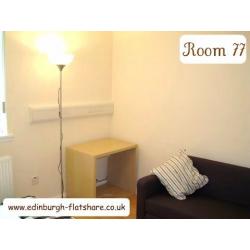 Edinburgh Flatshare R 77 - Fantastic Double Room - ALL BILLS INCLUDED IN MONTHLY RENT