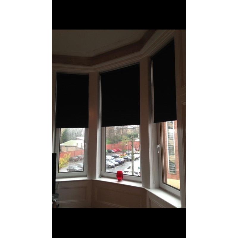 Black out roller blinds, tenement flat