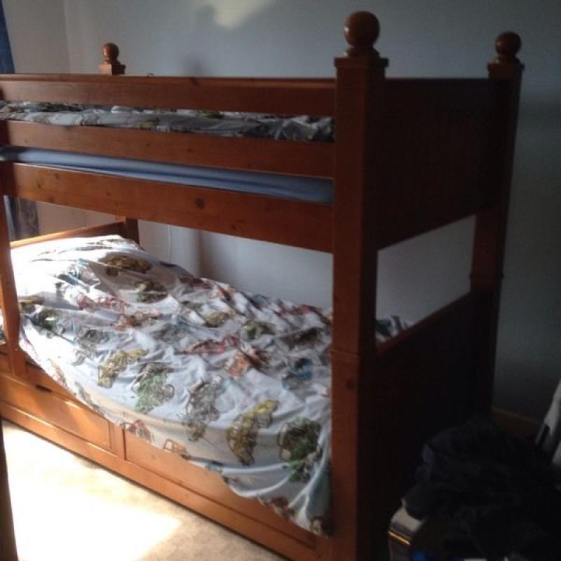 Bunk beds, very heavy and sturdy wood