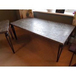 2 high quality slate coffee tables new was 350