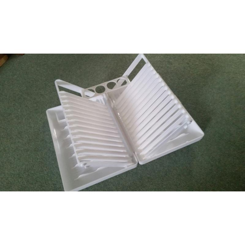 Folding Dish Drainer Plate Dryer Caravan Boat