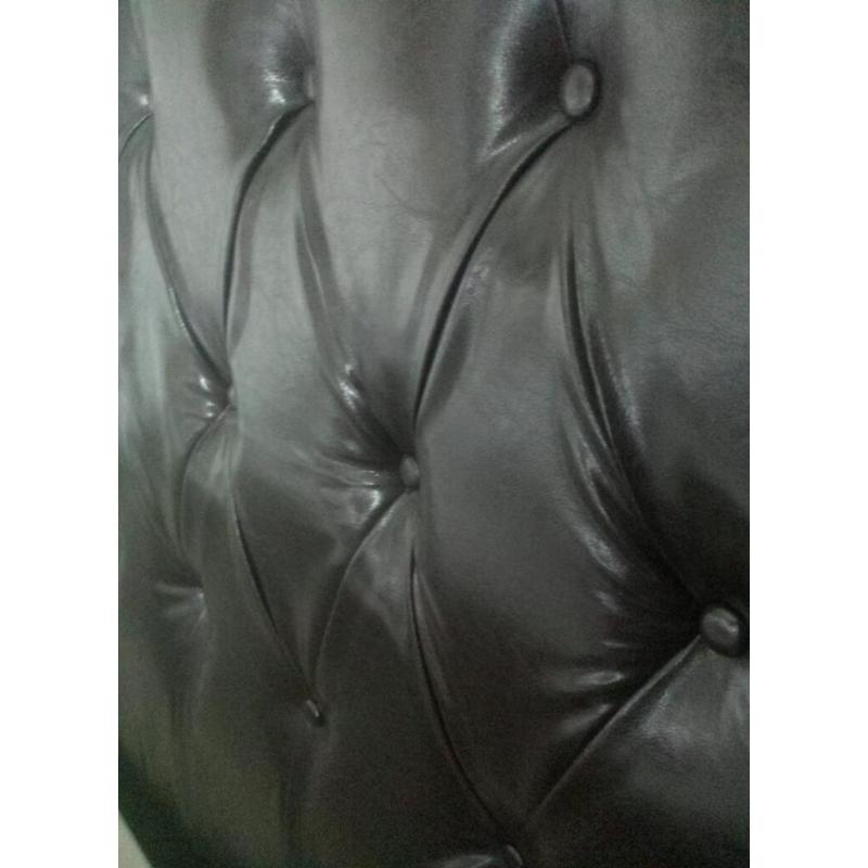 Brown Leather Headboard