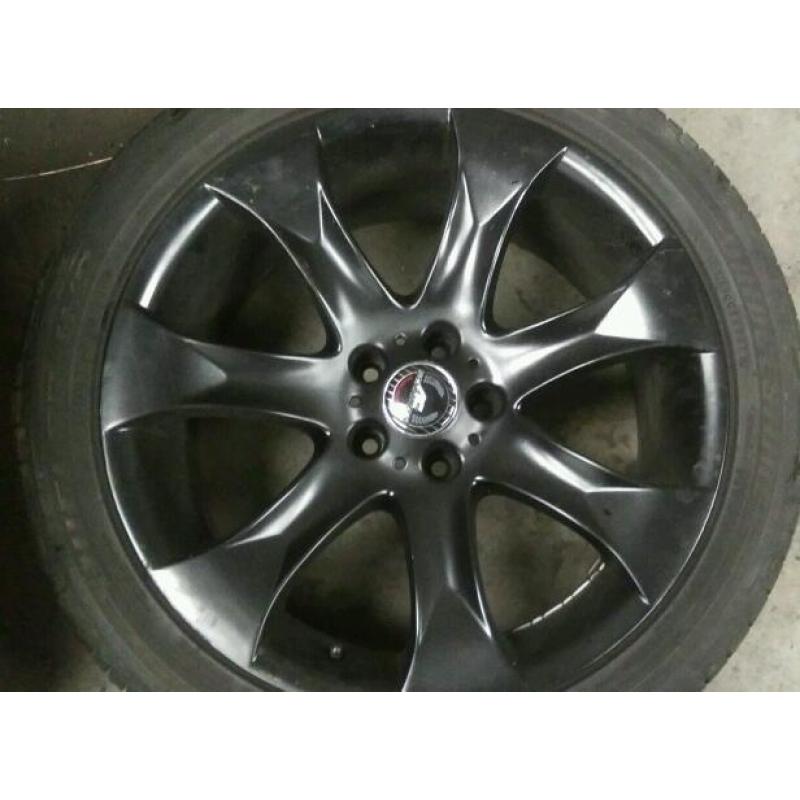 BMW 20 " BLACK ALLOYS WITH TYRES