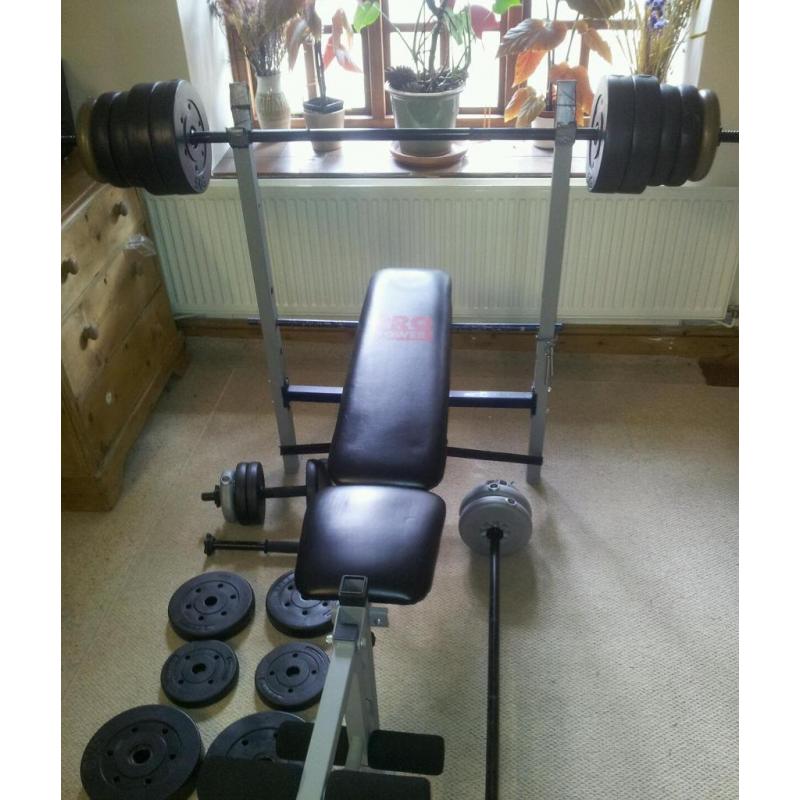 Pro power adjustable weight bench