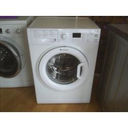 HOTPOINT AQUARIUS WMFG741 washing machine in white, good condition