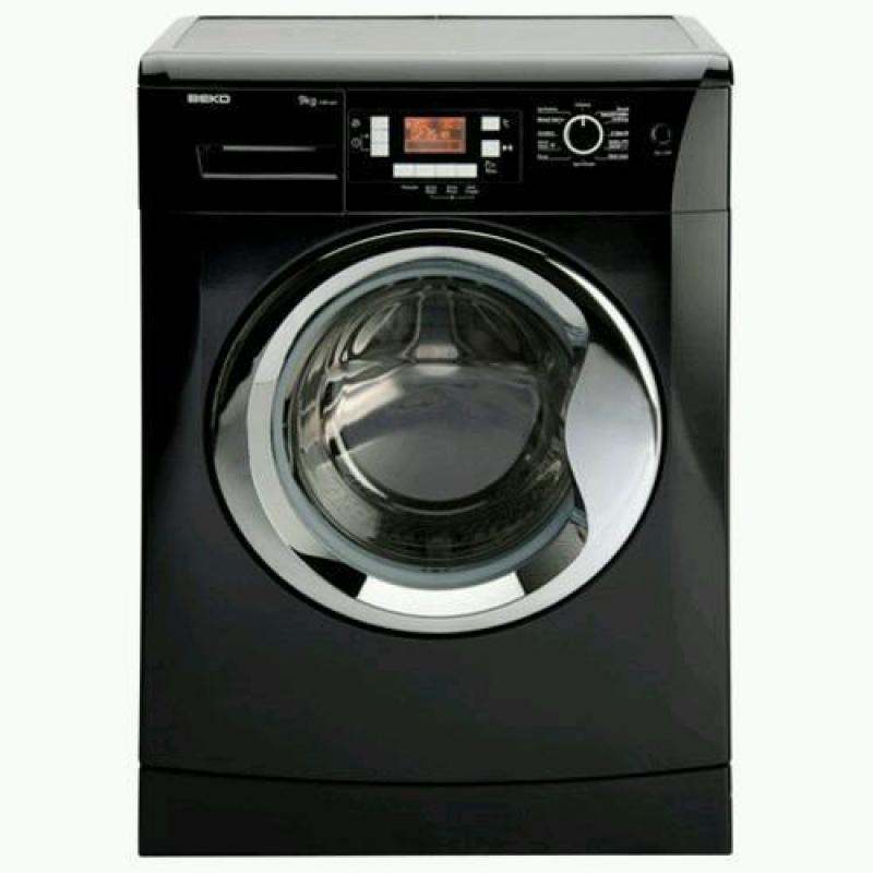 Black Beko 9kg Washing Machine