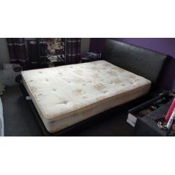 Bed frame and mattress