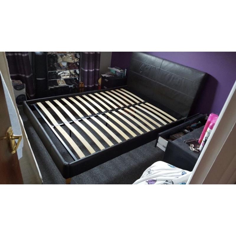 Bed frame and mattress