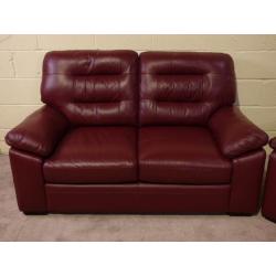 SCS 'DRIFT' 3&2 SEATER LEATHER SOFAS EX DISPLAY EXCELLENT CONDITION