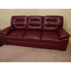 SCS 'DRIFT' 3&2 SEATER LEATHER SOFAS EX DISPLAY EXCELLENT CONDITION