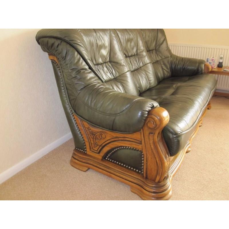 3 Seater Leather Settee