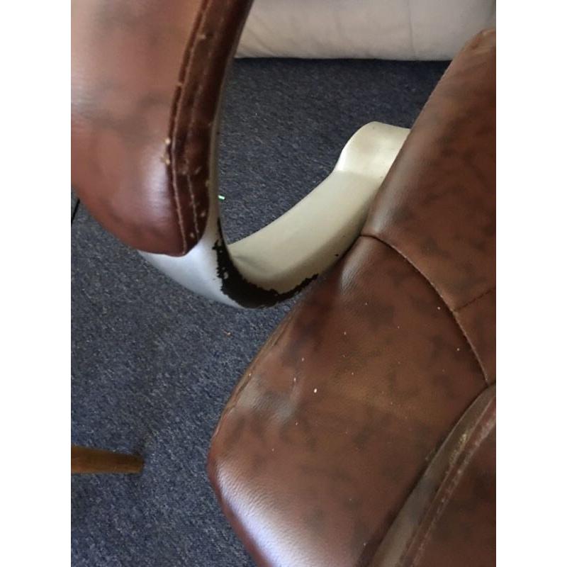 Brown leather chair