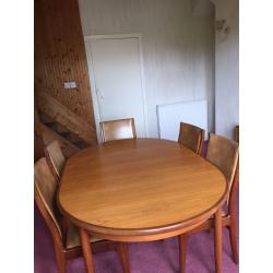 G Plan Dining Table & Chairs